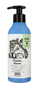 YOPE Natural Shampoo for Greasy Hair Olive Tree, White Tea & Basil 98% Natural 300ml