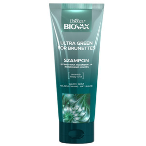 L'biotica Biovax Regenerating Shampoo Ultra Green for Brunettes 200ml