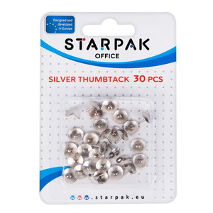 Silver Thumbtack 30pcs