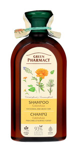 Green Pharmacy Shampoo for Normal & Greasy Hair Calendula 93% Natural Vegan 350ml