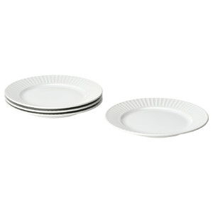 STRIMMIG Plate, white, 27 cm