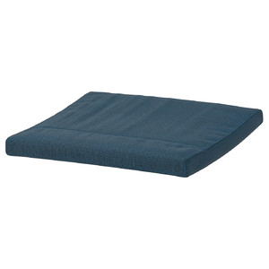 POÄNG Footstool cushion, Hillared dark blue