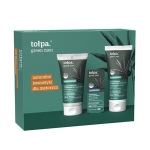 TOŁPA Gift Set Green Men 2024 (Face Cleansing Gel 150ml + Moisturizing Calming Cream 50ml + Body Wash 2in1 200ml)