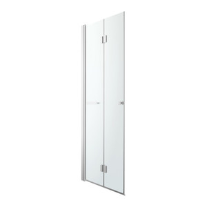 GoodHome Folding Shower Door Beloya 80 cm, chrome/transparent