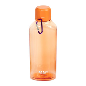 Water Bottle with Carabiner, orange