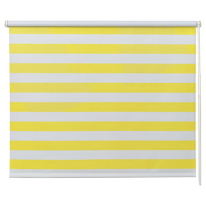 FRIDANS Block-out roller blind, white yellow/striped, 120x195 cm