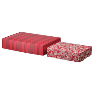 VINTERFINT Gift box, set of 2, mixed patterns red