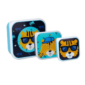 PRET Snack Box 3in1 Tiger Blue