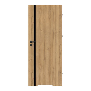 Internal Door, Undercut, Exmoor 70, right, grandson oak, black line
