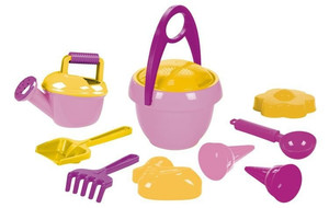 Sand Set - Bucket with Accessories 10pcs 2+