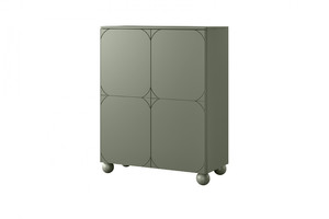 Sideboard Cabinet Sonatia II 120 cm, with 2 internal drawers, olive
