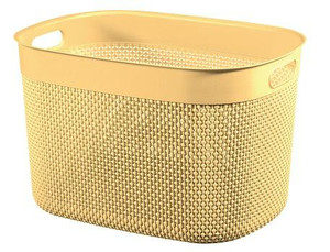 Curver Storage Basket Filo XL 30l, yellow
