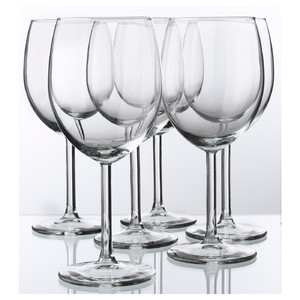 SVALKA Red wine glass, 30 cl, 6 pack