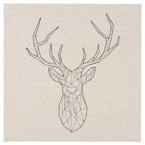 PJÄTTERYD Picture, Black deer, 56x56 cm