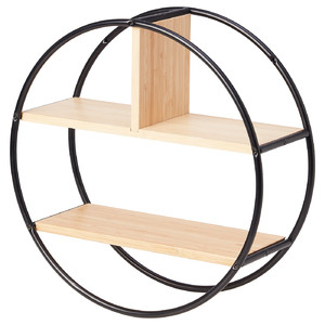 HEDEKAS Display shelf, round, bamboo, 40 cm