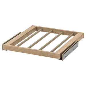 KOMPLEMENT Pull-out trouser hanger, white stained oak effect, 50x58 cm