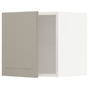 METOD Wall cabinet, white/Stensund beige, 40x40 cm