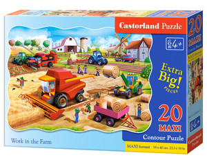 Castorland Children's Puzzle Work in the Farm 20pcs 4+