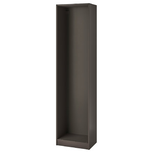 PAX Wardrobe frame, dark grey, 50x35x201 cm