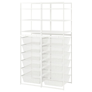 JONAXEL Open storage combination, white, 99x51x173 cm