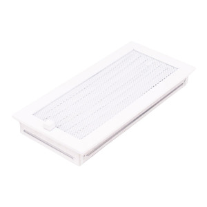 Fireplace Air Vent Grille Blind 17 x 37 cm, white