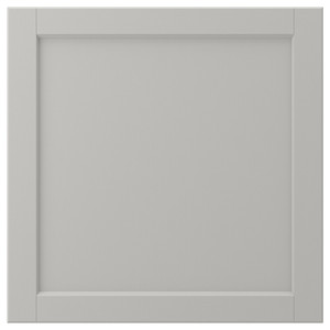 LERHYTTAN Door, light grey, 60x60 cm