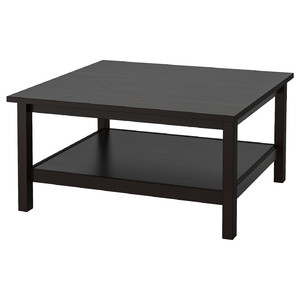 HEMNES Coffee table, black-brown, 90x90 cm