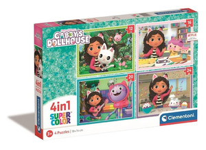 Clementoni Children's Puzzle Gabby's Dollhouse 4in1 3+