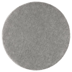 STOENSE Rug, low pile, medium grey, 130 cm