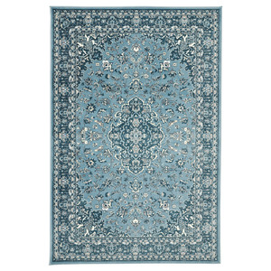 VEDBÄK Rug, low pile, blue, 133x195 cm