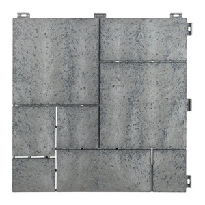 Decking Tile Mosaic 30 x 30 cm, grey, 4pcs