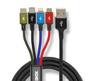 iBOX Multi Cable USB 4in1