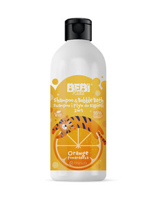 Bebi Kids Shampoo & Bubble Buth 2in1 Orange 95% Natural Vegan 500ml