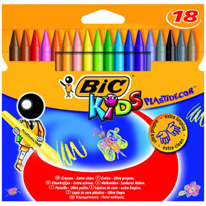 BIC Crayons Kids Plastidecor 18pcs