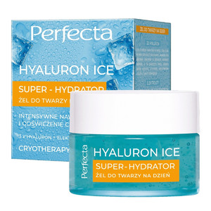 Perfecta Hyaluron Ice Super-Hydrator Day Face Gel Cream Cryotherapy 50ml