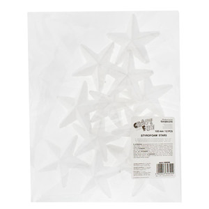 Christmas DIY Decoration Styrofoam Star 100mm 12pcs