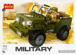 Building Blocks Military Willis Jeep 272pcs 6+