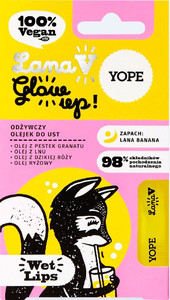 YOPE Lana V GLOW UP! Nourishing Lip Balm Fragrance: Lana Banana Vegan 98% Natural 10ml