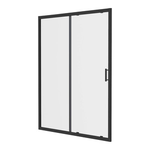 GoodHome Sliding Shower Door Beloya 120 cm, black/transparent