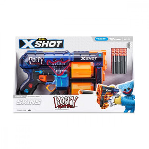 ZURU X-Shot Launcher Skins Dread 12 Darts Jumpscare 8+