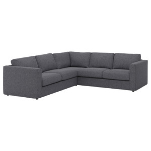 VIMLE Corner sofa, 4-seat, Gunnared medium grey