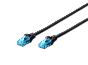 Digitus Patch Cord RJ45/RJ45 U/UTP Cat5e AWG 26/7 PVC 2m, black