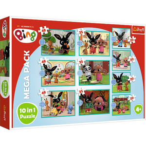 Trefl Children's Puzzle Bing Mega Pack 10in1 Puzzle 4+