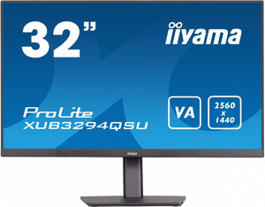 IIyama 31.5" Monitor XUB3294QSU-B1 VA WQHD HDMI DP USB 3.0