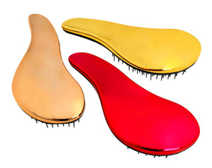 Top Choice Hair Brush Detangler Metallic, 1pc, random colours