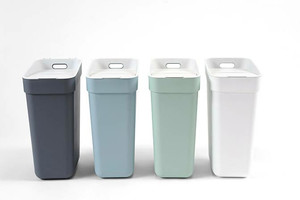 CURVER Waste Sorting Bin Ready to Collect 30l, 1 piece, blue-grey/light grey