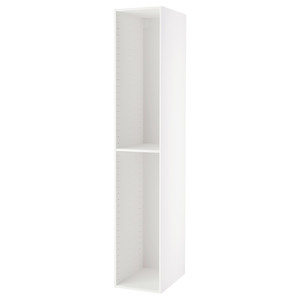 METOD High cabinet frame, white, 40x60x220 cm