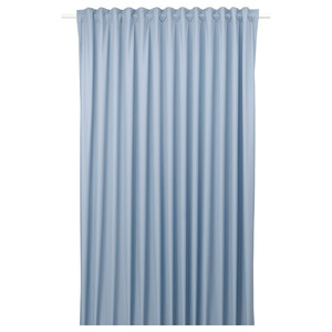 BENGTA Block-out curtain, 1 length, blue, 210x300 cm