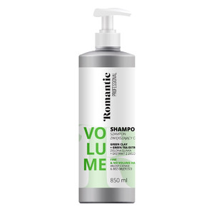 Romantic Professional Shampoo for Fine Hair Green Clay & Green Tea Extract 850ml