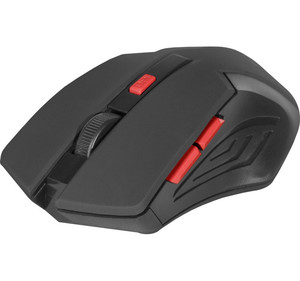 Defender Optical Wireless Mouse Accura MM-275 RF, black/red